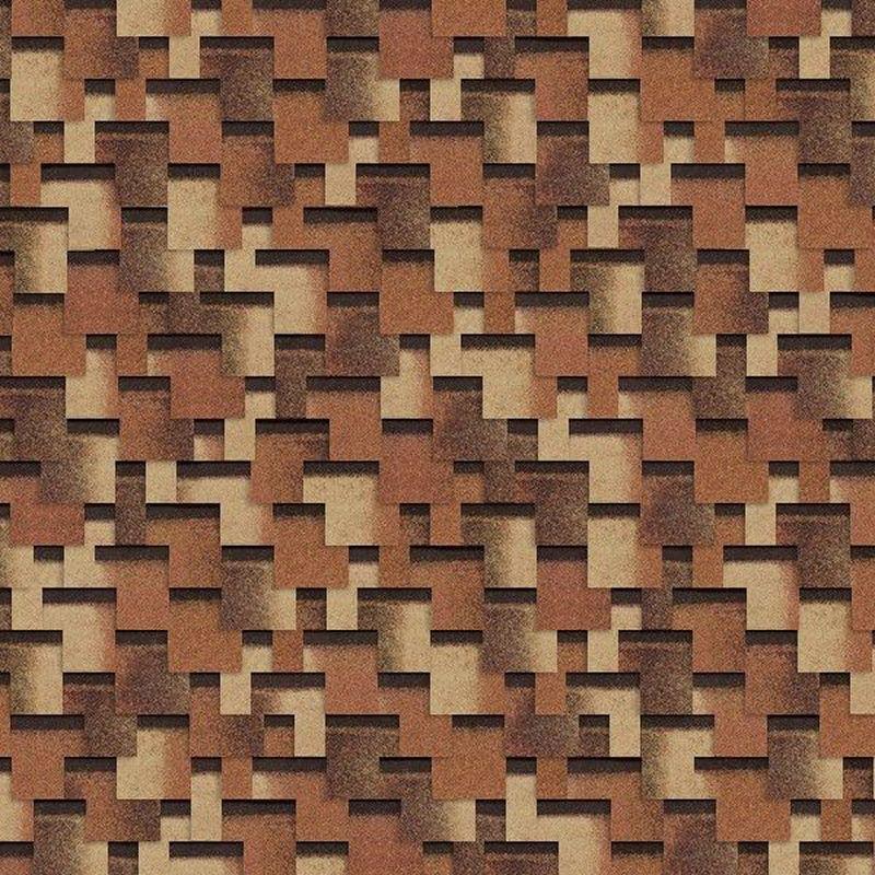 Гибкая битумная черепица Shinglas Ультра Фокстрот, сандал